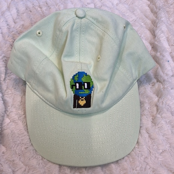 MADHAPPY X NOUNS PIXEL EARTH DAD HAT ADJUSTABLE UNISEX MINT GREEN NEW - Picture 9 of 10